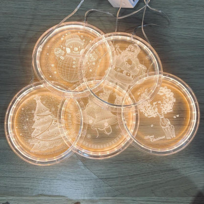 Luces De Navidad Redondas M 2.24 Amarilla