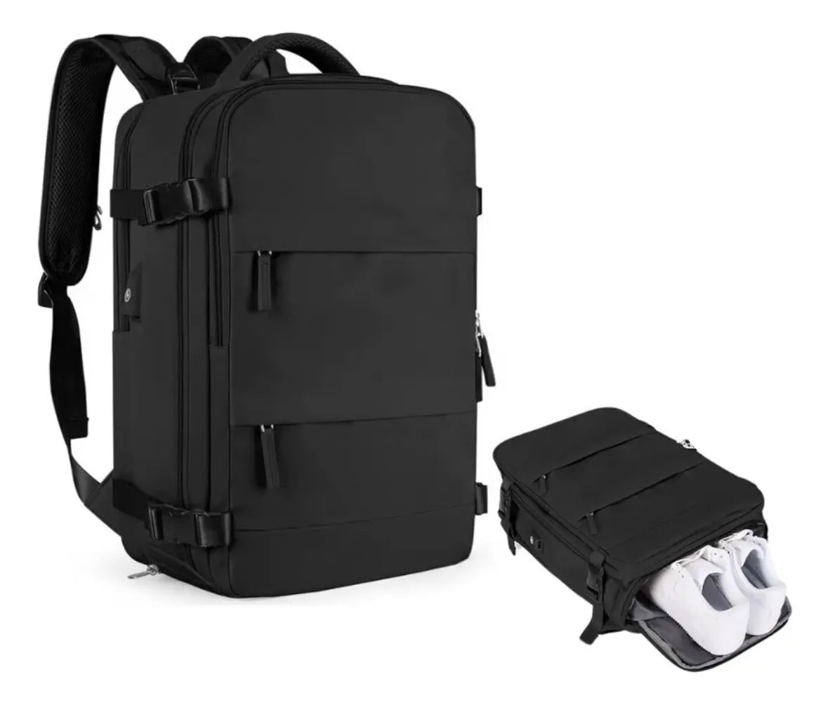 🎒 Mochila de Viaje con Carga USB y Compartimento para Laptop – ¡Explora sin límites! 🌍