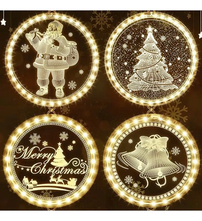 Luces De Navidad Redondas M 2.24 Amarilla