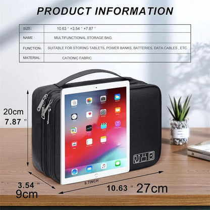 💼 Organizador Electrónico de 2 Niveles – ¡Lleva tu mundo digital contigo! ⚡